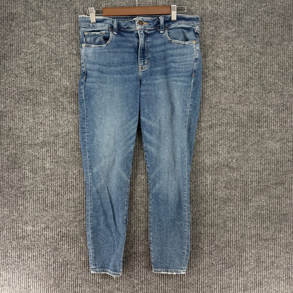 Abercrombie & Fitch the Super Skinny ankle Mid rise jeans 30x26 10R Y2K preppy
